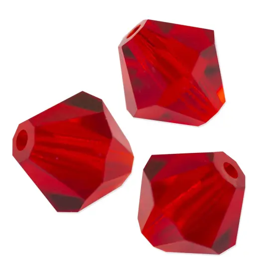 Preciosa Crystal Bicone Bead 6mm Light Siam (Package of 40) {1}