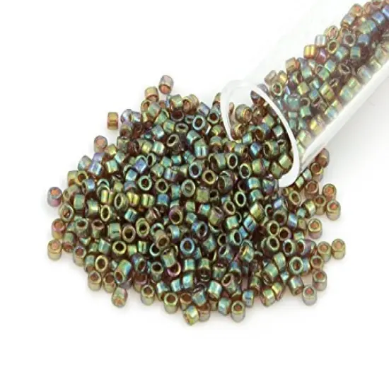 Miyuki Delica Seed Bead 11/0 Gold Luster Light Topaz AB {4}