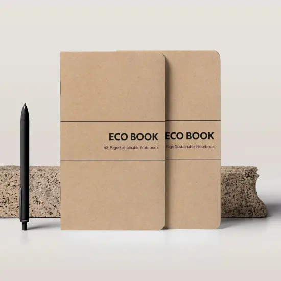 Eco Books Mini Notebooks &ndash; 48-Page Graph Paper | Pocket Sized Field Note Books Made With Recycled Paper | 3.5 x 5.5 In {1}