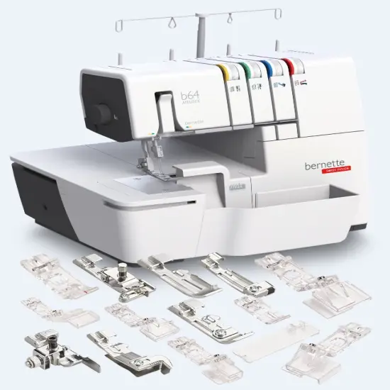 Bernette b64 AirLock Serger With Ultimate Presser Foot Combo {1}