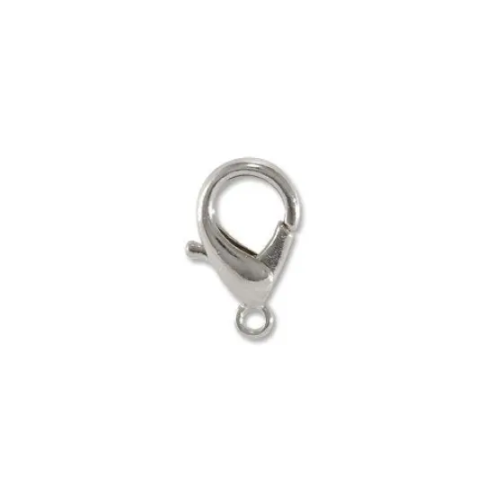 Lobster Clasp 14x7mm Silver Plated (1-Pc) {1}