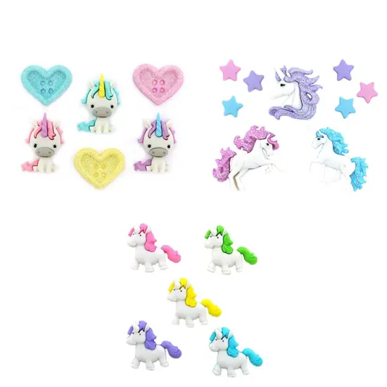 Dress It Up Buttons Unicorn Embellishments {2}