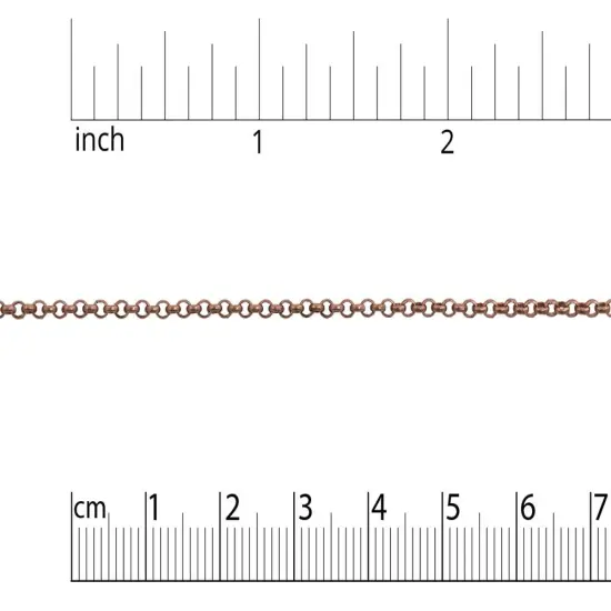 JewelrySupply 2mm Antique Copper Plated Rolo Chain (Priced per Foot) {2}