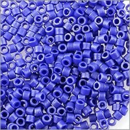 Miyuki Delica Seed Bead 11/0 Matte Opaque Cobalt Luster {2}