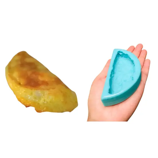 1pc Folded Omelet Silicone Mold Food Shape Mold for Soap | Wax | Resin Castings.| Not Food Grade {1}
