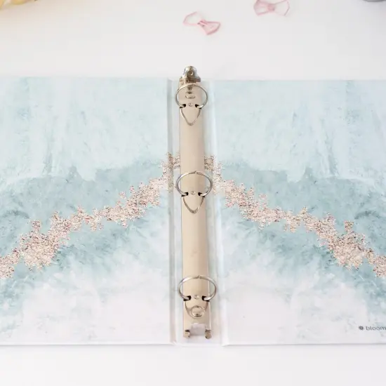 bloom daily planners 1" Ring Binder, 10" x 11.5", Blue Crystal {4}