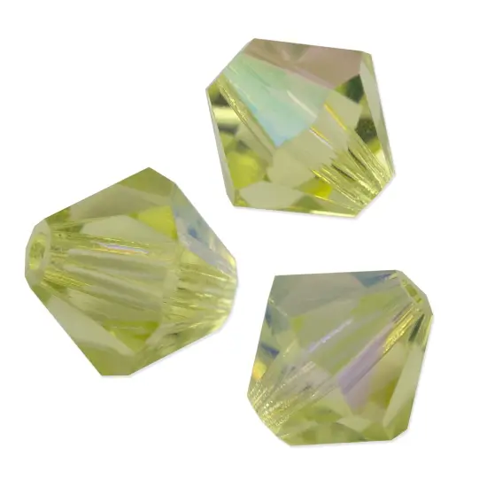 Preciosa Crystal Bicone Bead 6mm Jonquil AB (Package of 40) {1}