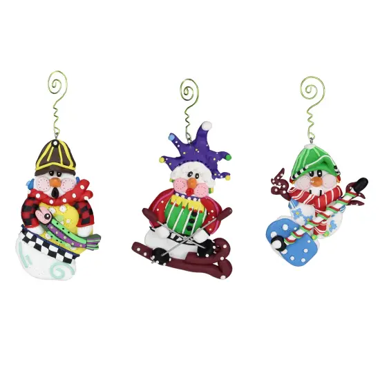 Roman Set of 6 Vibrantly Colored Skiing Fishing and Golf Pop Art Christmas Ornaments 5" Multi {1}