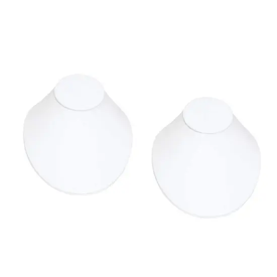 Low Profile Necklace Bust Jewelry Display White (Pack of 2) {1}