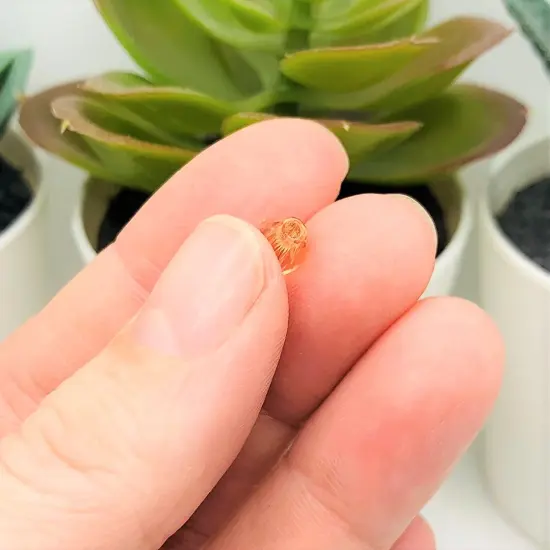 4, 20 or 50 Pieces: 6x8 mm Teardrop Light Pink Imitation Crystal October Birthstone Beads {4}