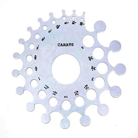 Diamond And Stone Baker Gauge With Carat And Millimeter Measurements {1}