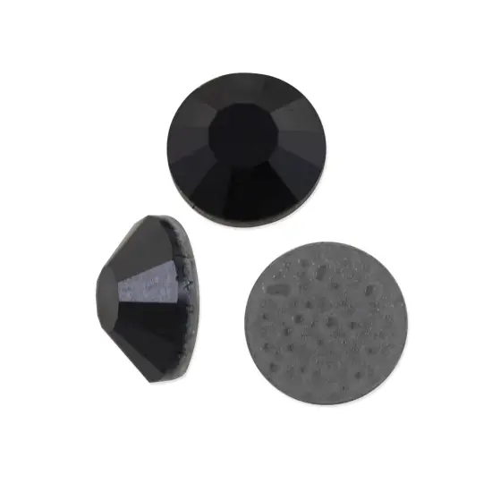 Preciosa Crystal VIVA12 Hotfix Rhinestone 6.5mm (SS30) Jet (Package of 20) {1}
