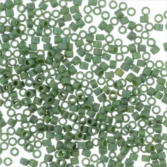 Miyuki Delica Seed Bead 11/0 Matte Opaque Glazed Luster Light Teal {3}