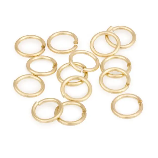 5.8mm 14 Karat Solid Yellow Gold Open Jump Ring {3}