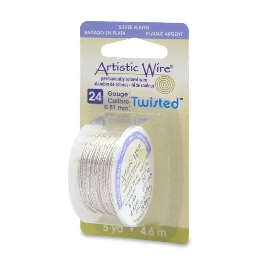 Beadalon AWD22TS1 22 Gauge Twisted Round-Non-Tarnish Artistic Wire {1}