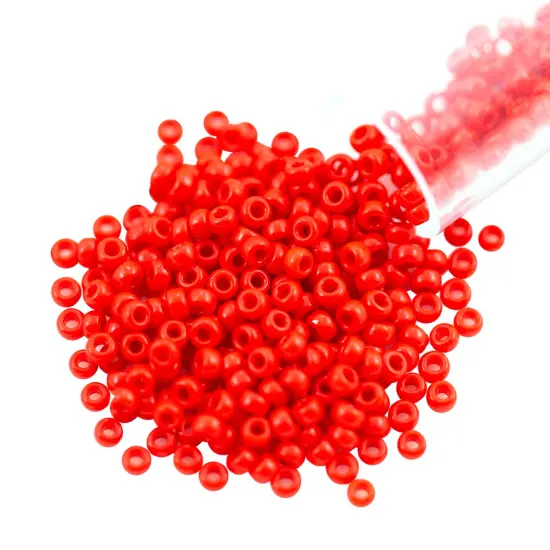 Miyuki Round Rocaille Seed Bead 11/0 Opaque Red {1}