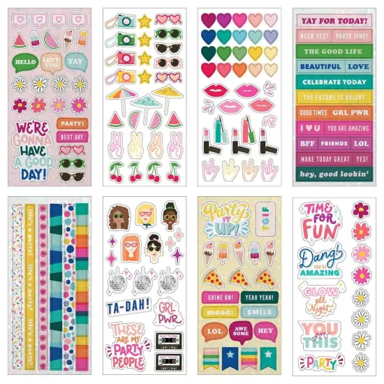 American Crafts Damask Love It's A Party Sticker Book {2}