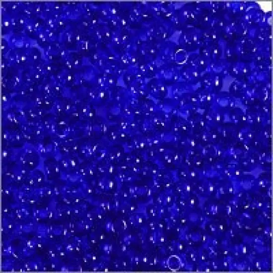 Miyuki Round Rocaille Seed Bead 15/0 Transparent Cobalt Blue {2}