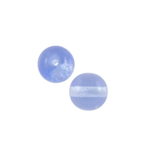 Czech Pressed Glass Round Beads 6mm Light Sapphire (Package of 10) {1}