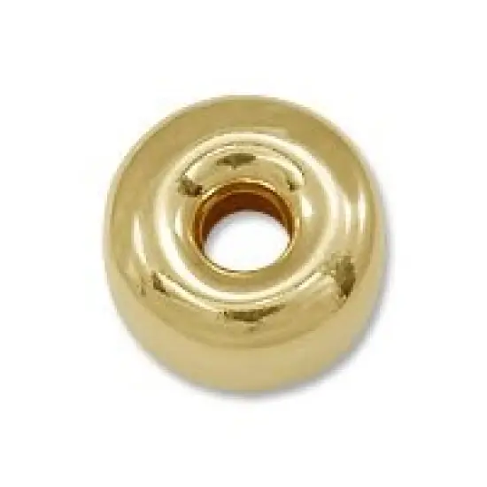 Gold Filled Rondell Spacer Bead 5mm (1-Pc) {1}
