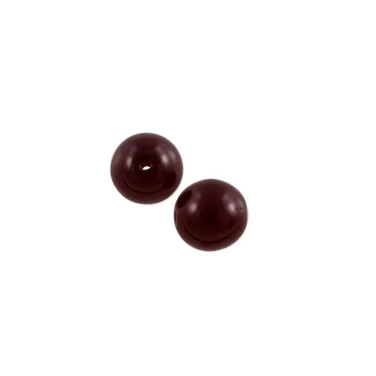 JewelrySupply Czech Pressed Glass Round Beads 4mm Garnet (Package of 10) {1}