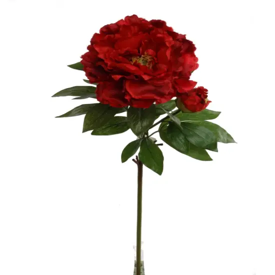 12-Pack: Red Peony Spray with Silk Foliage, Floral Home by Artificial Flowers {1}