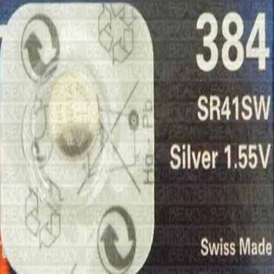 One (1) X Renata 384 Sr41Sw Silver Oxide Watch Battery 1.55V Blister Packed {1}