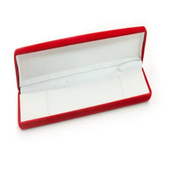 Bracelet Box Red Flocked {1}