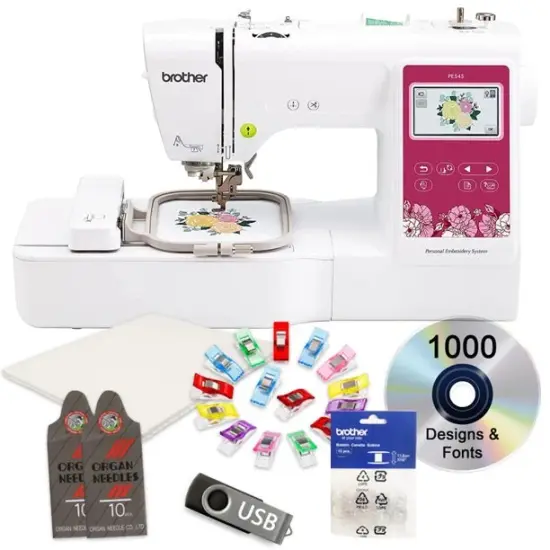 Brother PE545 Embroidery Machine 4x4 With $199 Bonus Bundle {1}