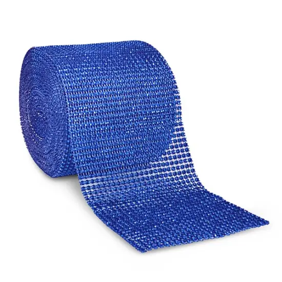 5 Rolls of4.75" X 10 Yards Diamond Mesh Wrap Trim | 5 yard cut Royal Blue {1}