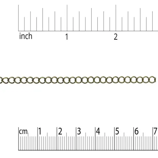 JewelrySupply 4mm Antique Brass Pltaed Curb Chain (Priced per Foot) {2}