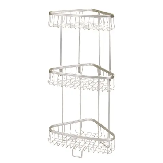 mDesign Metal 3-Tier Freestanding Bathroom Storage Rack {5}