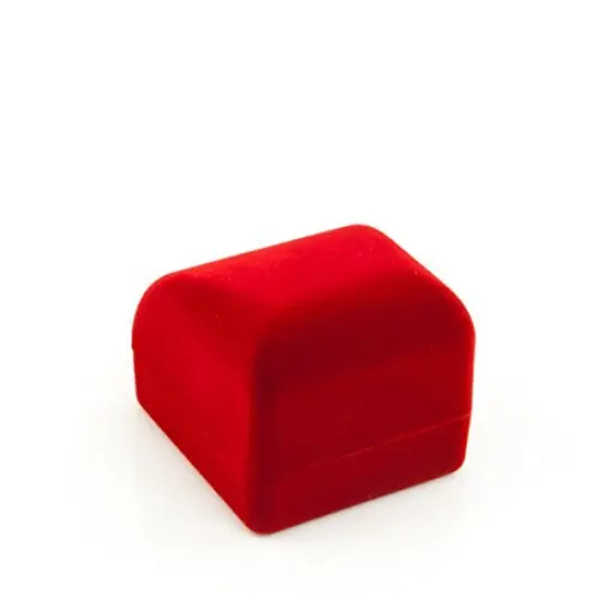 JewelrySupply Small Earring Box Red Flocked {2}