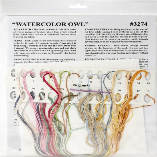 Design Works Counted Cross Stitch Kit 10"X10"-Owl {2}