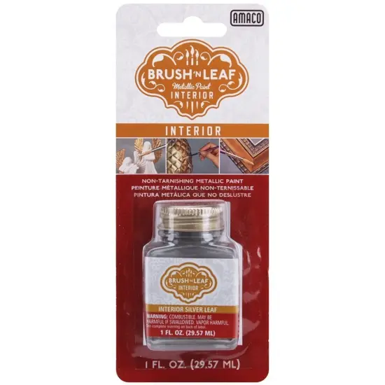 JewelrySupply Brush 'n Leaf Liquid Metallic Silver Leaf {1}