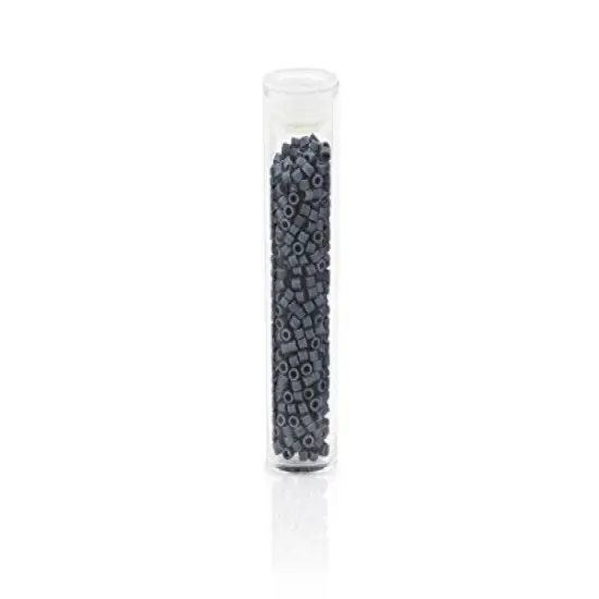 Miyuki Delica Seed Bead 11/0 Metallic Matte Black Luster {6}
