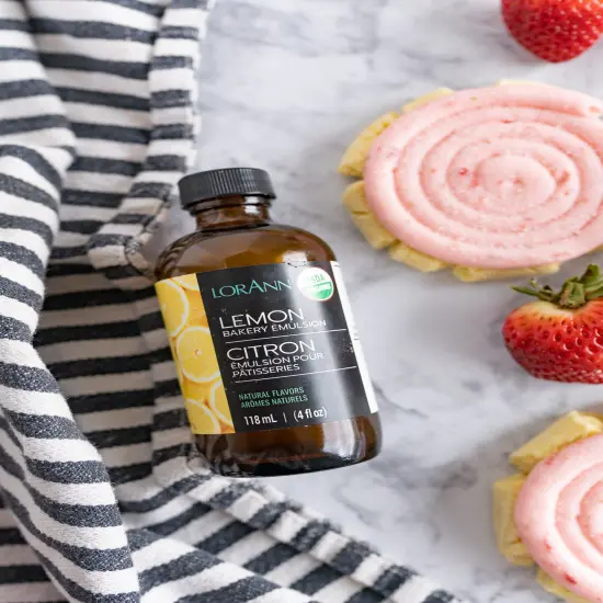 LorAnn Oils Organic Lemon Bakery Emulsion, 4 ounce {4}