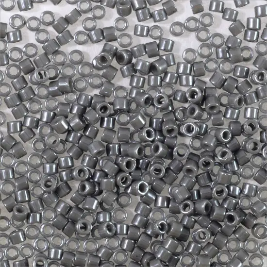 Miyuki Delica Seed Bead 11/0 Dark Grey Luster Opaque {4}