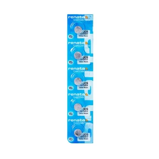 Renata Batteries 309/SR754SW Silver Oxide 1.5 V Single Watch Battery Swiss Made 5 Pcs {1}