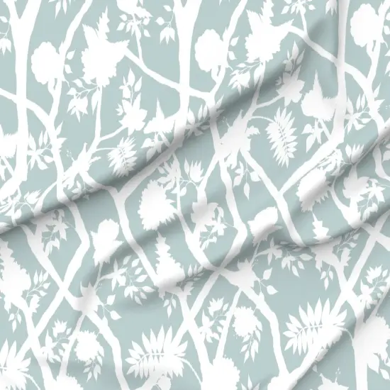 Various Fabrics by the Yard or Fat Quarter Floral Silhouette Tropical Retro Modern Botanical Boho Chic Coastal Garden Large Scale Custom Printed Fabric by Spoonflower {6}