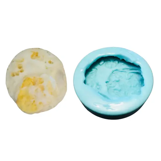 1pc Fried Egg Silicone Mold Food Shape Mold for Soap | Wax | Resin Castings.| Not Food Grade {1}