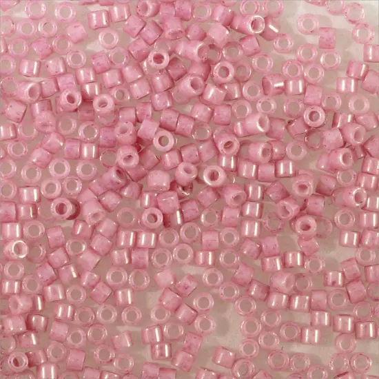 Miyuki Delica Seed Bead 11/0 Pearl Light Lilac White Glazed Luster Opaque {3}