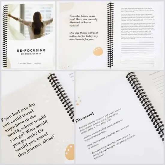 "RE-Focusing On Your Journey" a Guided Anxiety Journal for Adults {4}
