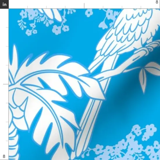 Various Fabrics by the Yard or Fat Quarter Tropical Paradise Birds Palm Trees Bright Exotic Beach Custom Printed Fabric by Spoonflower {4}