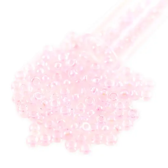 Miyuki Round Rocaille Seed Bead 8/0 Inside Color Rainbow Light Pink {1}
