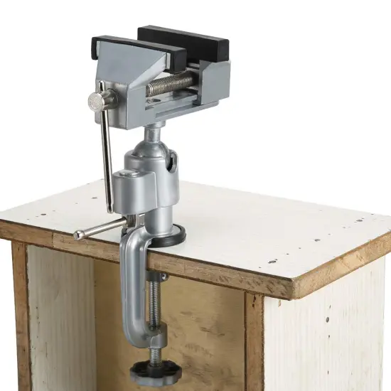 Bench Vise, 360&deg; Rotate Universal Table Vise for Woodworking, Craft, Metal Work {6}