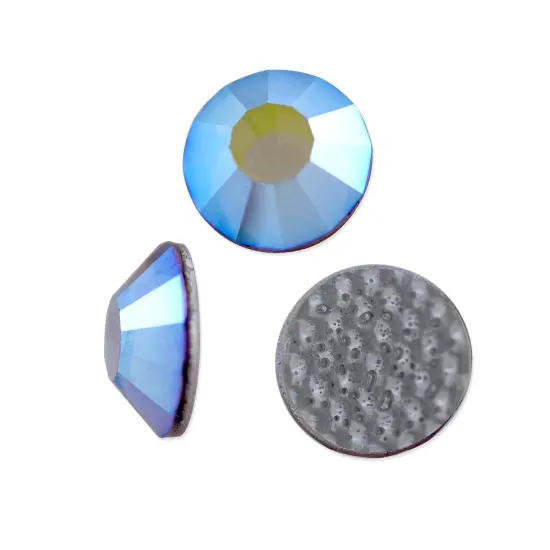 Preciosa Crystal VIVA12 Hotfix Rhinestone 4mm (SS16) Tanzanite AB (Package of 50) {1}