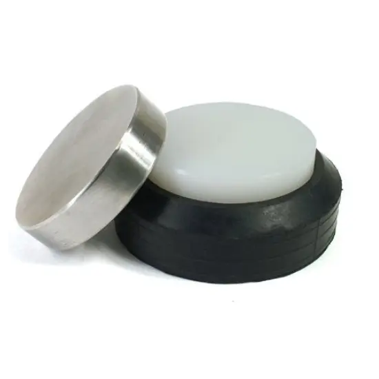 Steel Bench Block - with Nylon Block and Rubber Base - SFC Tools - 12-500 {1}