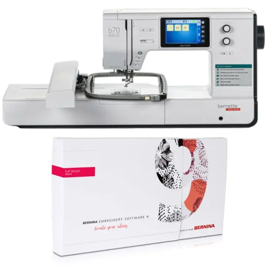 Bernette b70 DECO Embroidery Machine 10x6 With V9 Creator Software {1}