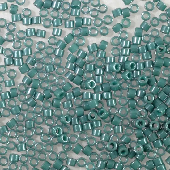 Miyuki Delica Seed Bead 11/0 Dark Turquoise Glazed Luster Opaque {3}